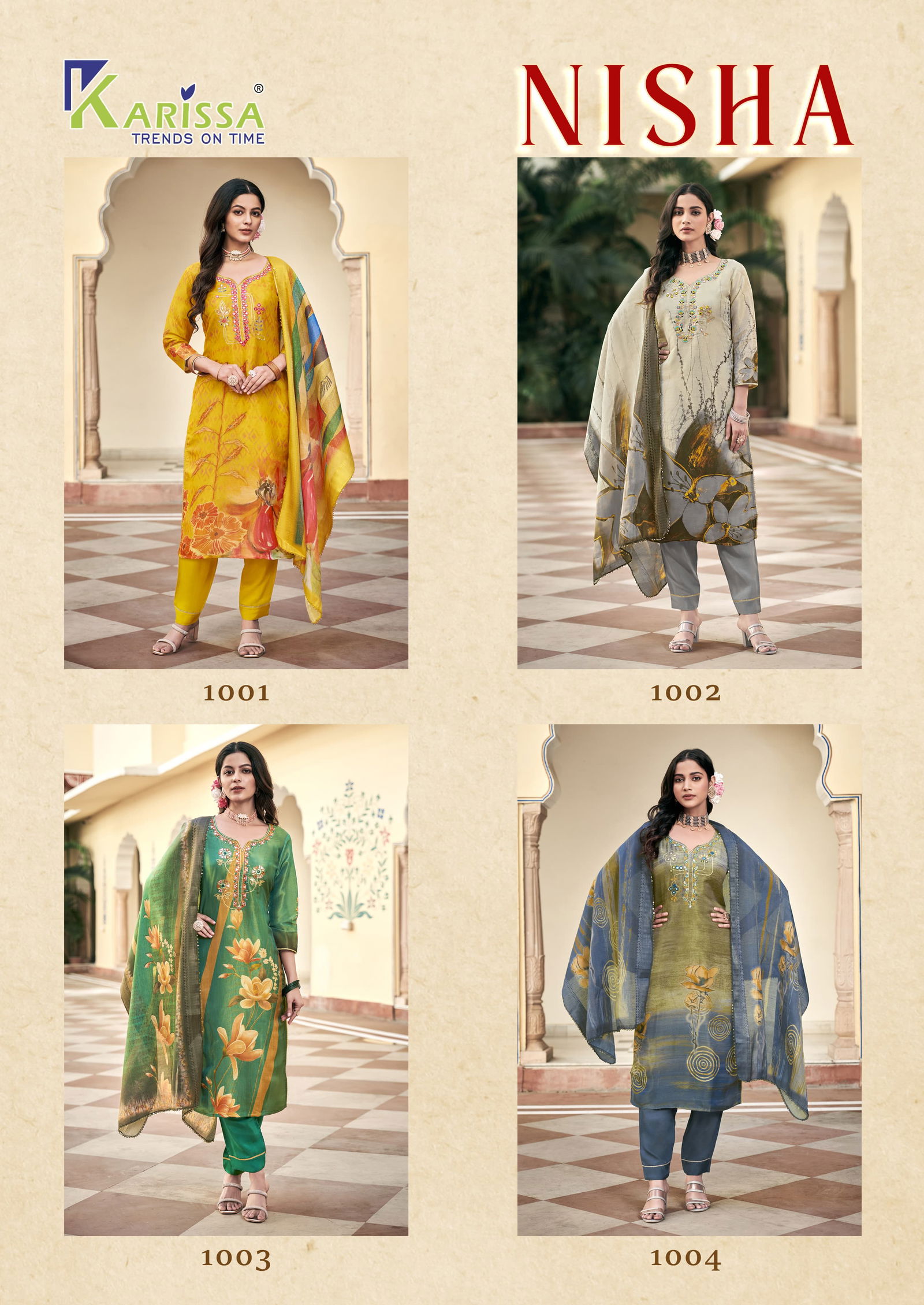 Nisha By Karissa Viscose Digital Printed Kurti With Bottom Dupatta Online Wholesale